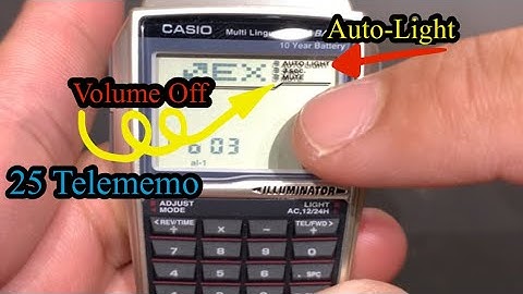 Dbc-32d-1adf Tutorial/Time Setting/Sounds On-Off/Auto Light On-Off.