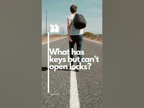 What has keys but can't open locks? - YouTube