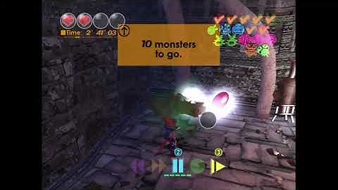 Blinx: The Time Sweeper - Temple Of Lost Time Stage 3 Gameplay