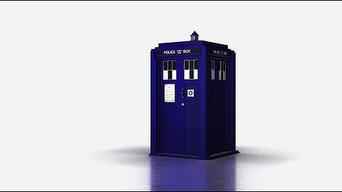 Learn to model the TARDIS in 3DS Max+ FREE GIVEAWAY
