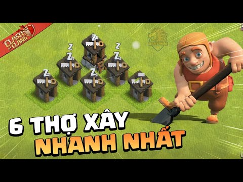 Hướng Dẫn Lấy Thợ Xây Thứ 6 – Cách Mở Lều OTTO NHANH NHẤT Clash of clans | Akari Gaming