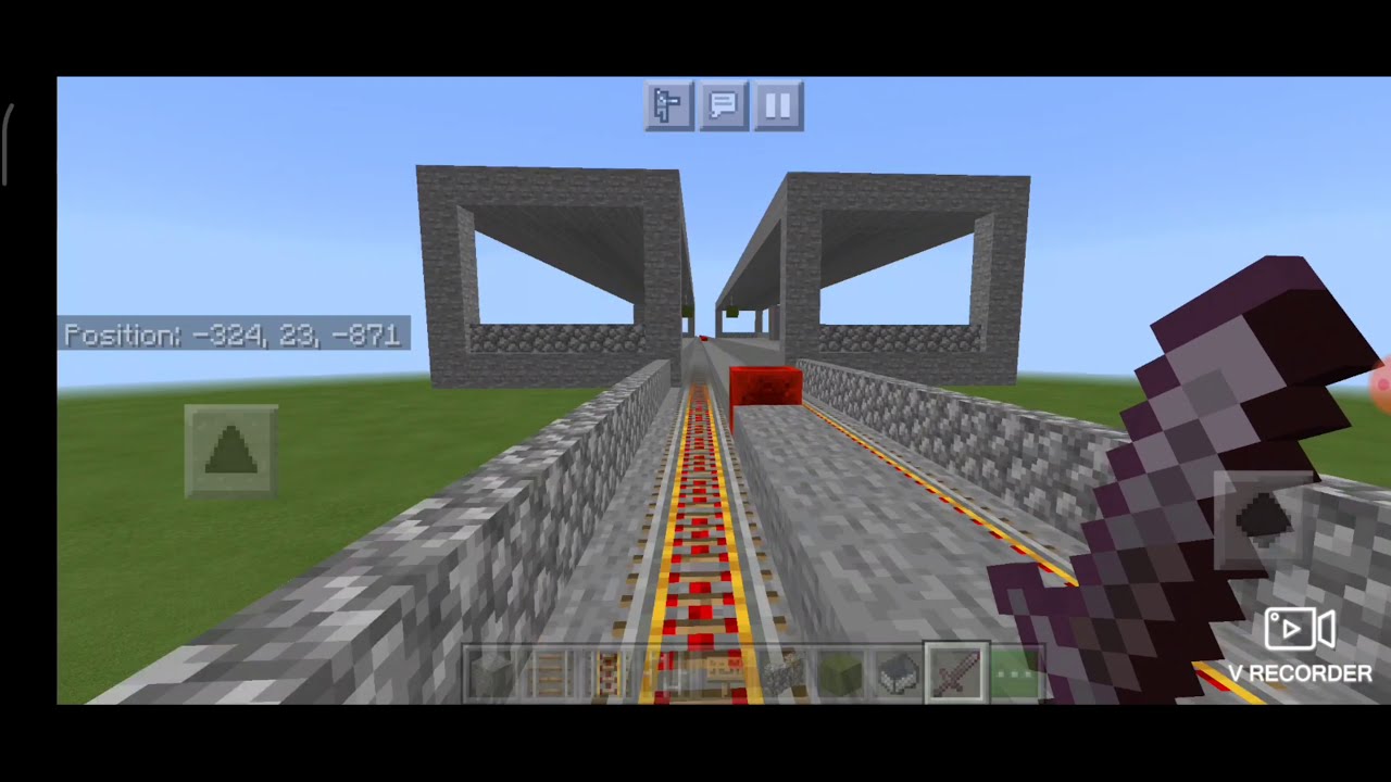 Minecraft - รถไฟฟ้า MRT สายสีน้ำเงิน BTS สายสีลม และ สายสีทอง(ยังไม่เสร็จสมบูรณ์)