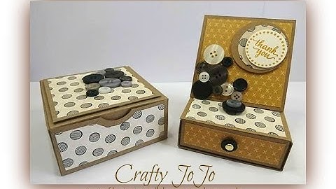 Male themed Easel Card with drawer in a Gift Box - promo video -