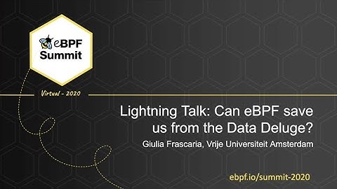 Can eBPF Save Us from the Data Deluge? A Case for File Filtering in eBPF - Giulia Frascaria, VU