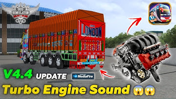 How To Add Turbo Engine Sound File For Bussid v4.4 Update ! Bus Simulator Indonesia Sound 