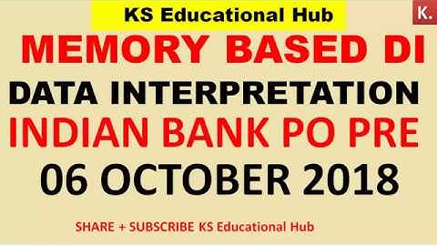 How to Solve LINE GRAPH DI Asked in INDIAN BANK PO PRE (Memory Based DI) 06 October 2018