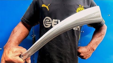 INTERESTING! Blacksmithing, Forging a DOUBLE-EDGED MACHETE KNIFE from LEAF SPRING.!