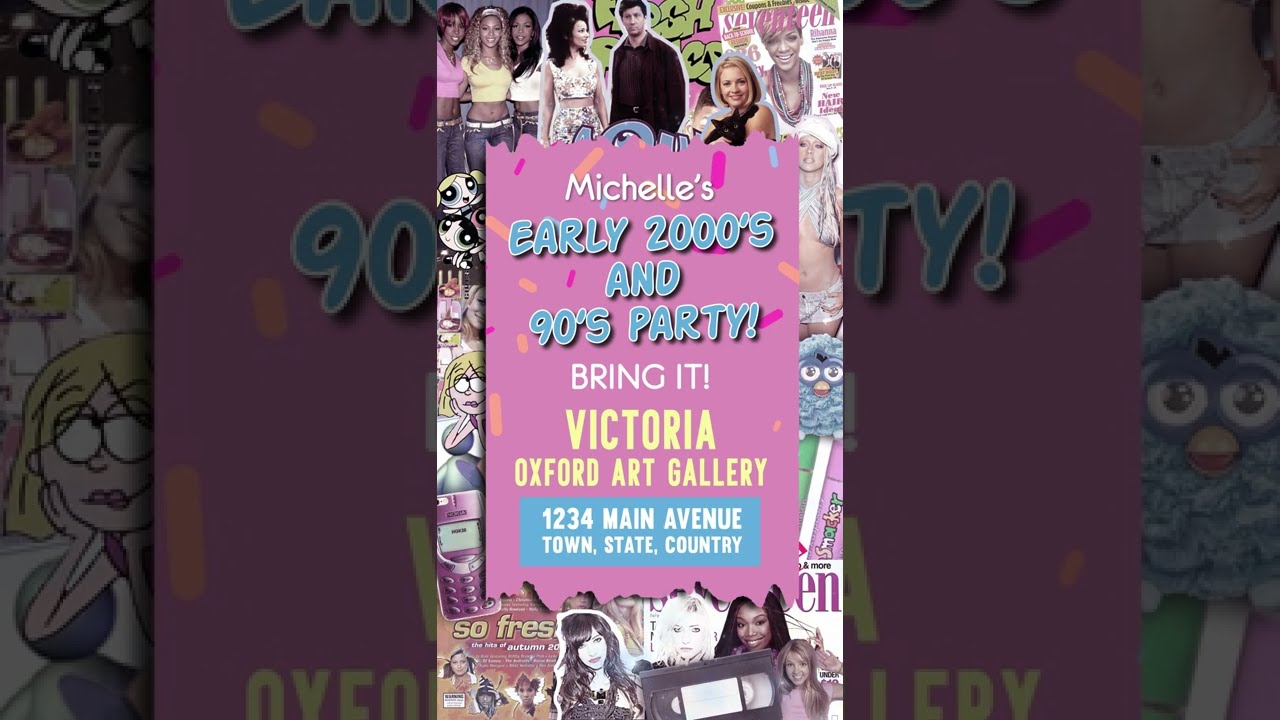 Animated 90's & 00's Invitation