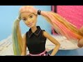 36 Colors Barbie Doll Mixing Color Toy Hair style set