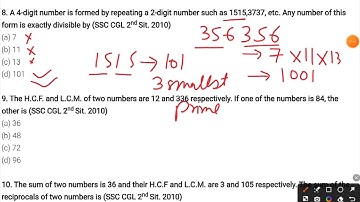 A 4 digit number is formed by repeating a 2 digit number is divisible by 101 - CGL mains 2023
