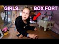 Girls room box fort challenge box room tour ruby rube