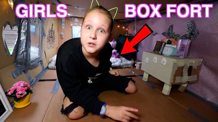 GIRLS ROOM BOX FORT CHALLENGE!! BOX ROOM TOUR!! Ru...