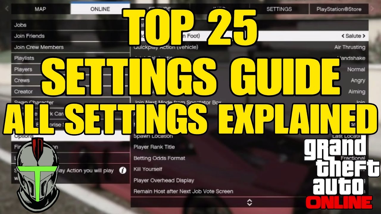 GTA Online Top 25 Settings Guide: All Settings Explained!