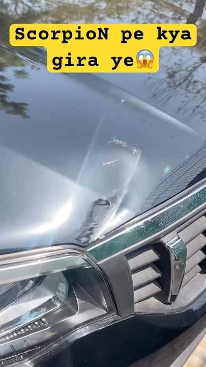 ScorpioN pe kya gira😱 #youtubeviralvideo #automobile #scorpion #youtubeshorts #buildquality #cars