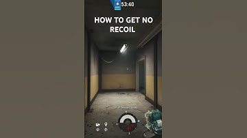 How to get NO RECOIL #rainbowsixsiege