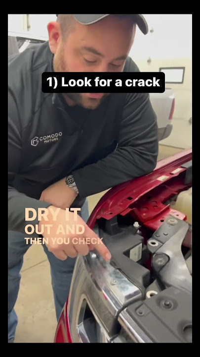 Fix moisture in your headlight #cardealership #shorts #trending #trucks #comodomotors
