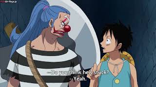 Luffy and Buggy messed up the prison together   ONE PIECE