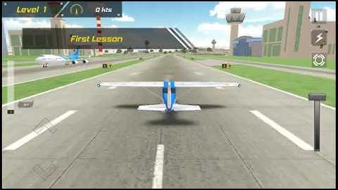 City airplane pilot flight | New Airplane Games Real Plane Flight | Level 1