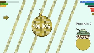 Paper.io 2 Map Control: 100.00% [Tank]
