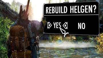 Rebuilding Helgen In Skyrim Legendary Survival Mode...