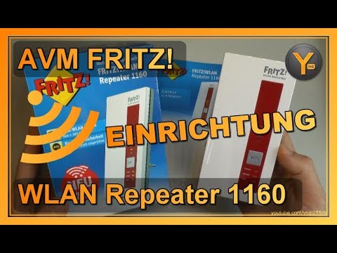 Einrichtung & Konfiguration: AVM FRITZ! WLAN Repeater 1160 / WiFi Verstärker 802.11b/g/n/ac WPA2
