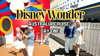 DISNEY WONDER CRUISE EMBARKATION DAY! | DISNEY MAGIC AT SEA  MELBOURNE | DAY ONE