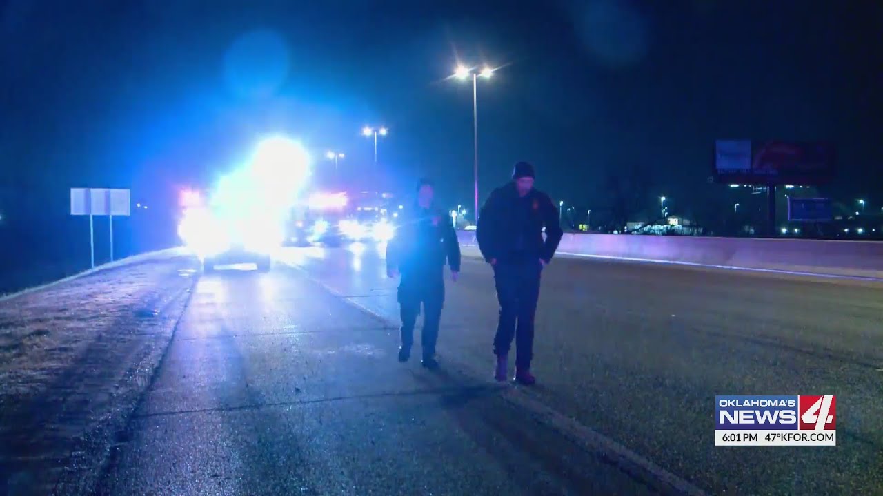 Icy roads cause dangerous conditions across the metro - YouTube