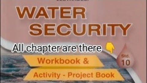 class 10 water security book full video // water security workbook std 10 solutions pdf jeevandeep
