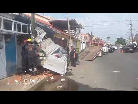 Accidente en Tapachula deja solo daños materiales