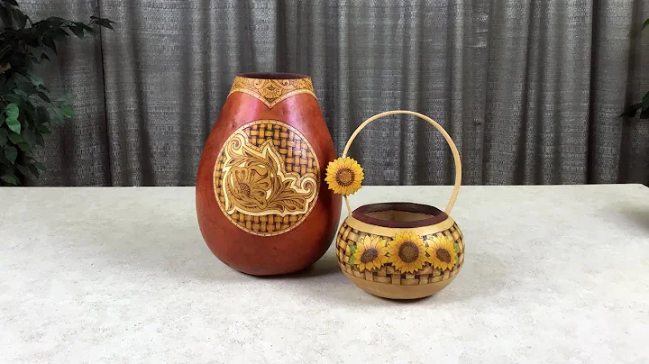 How to Wood burn basket weave patterns on your gou...