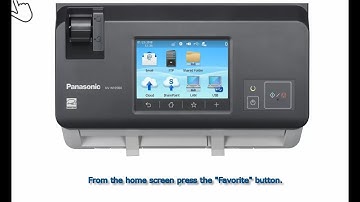 Panasonic Document Scanner "KV-N1058X series" Operating & Setting - Push Scan using jobs (USB) -
