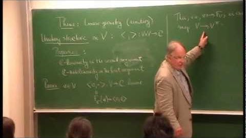 Alan Huckleberry   Foundations of Mathematical Physics - Lecture No  04