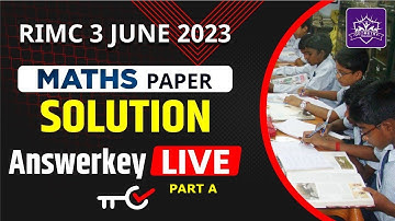 RIMC Maths Paper Solution 2023|RIMC Maths| RIMC Maths Paper Solution & Answer Key| RIMC 3 June 2023