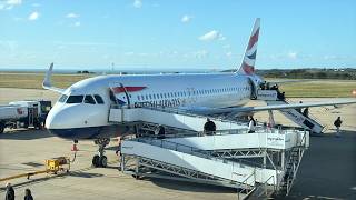 On Board a British Airways A320 Landing Hard at Jersey