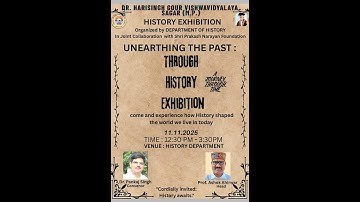 Ambuj Shrivastava Invitation of Unearthing The Past Through History Exhibition