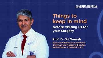 Professor Dr. Sri Ganesh | Pre-Op Cataract Guidance Talk