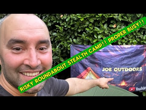 Risky Roundabout Stealth Camp @traffordcentremanchester #traffordcentre #alone #camping #adventure