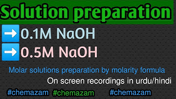 How to prepare 0.1M  and 0.5M NaOH solution
