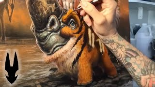 Painting animal superheroes​ that come in all sizes in 