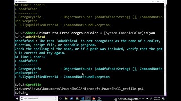 PowerShell Core: $profile setup