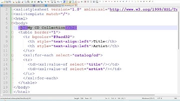 Conversión de XML a HTML usando XSL desde Notepad++ y MS XML Editor