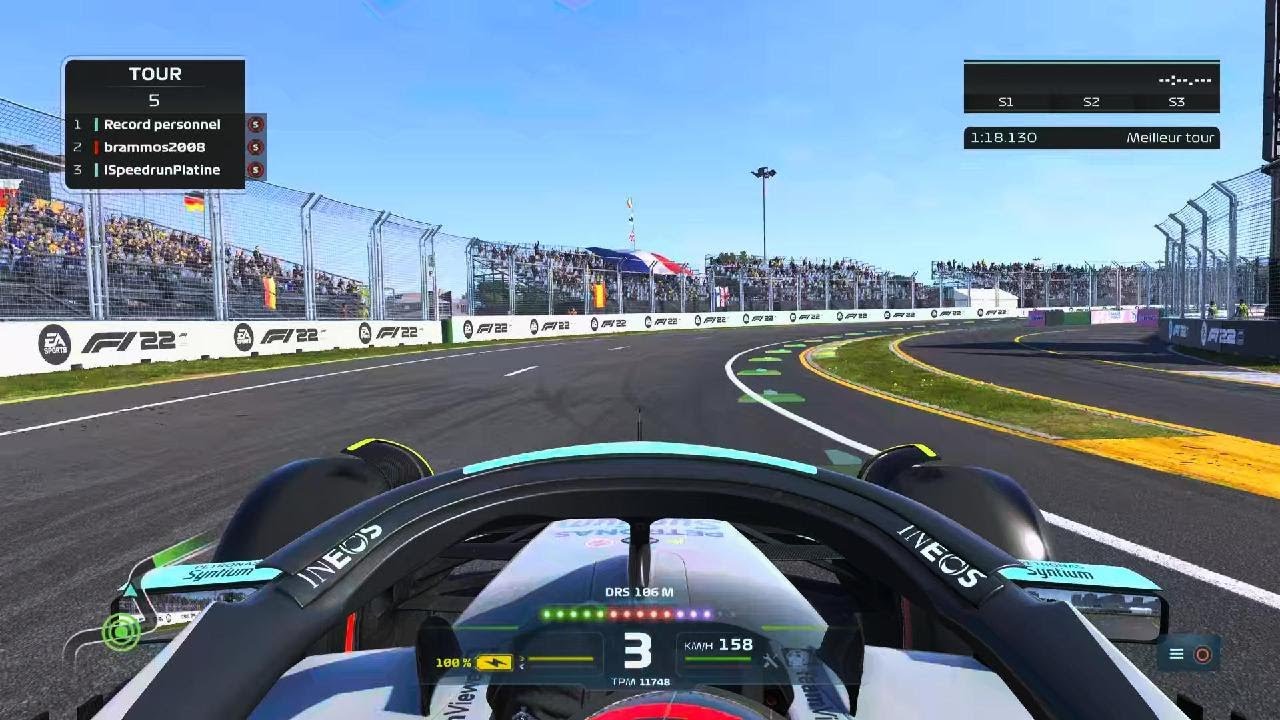 F1 22 Melbourne flying lap - YouTube