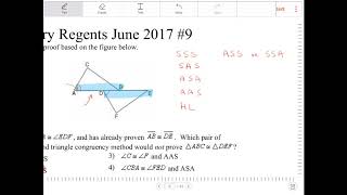 NYS Geometry Regents June 2017 question 9