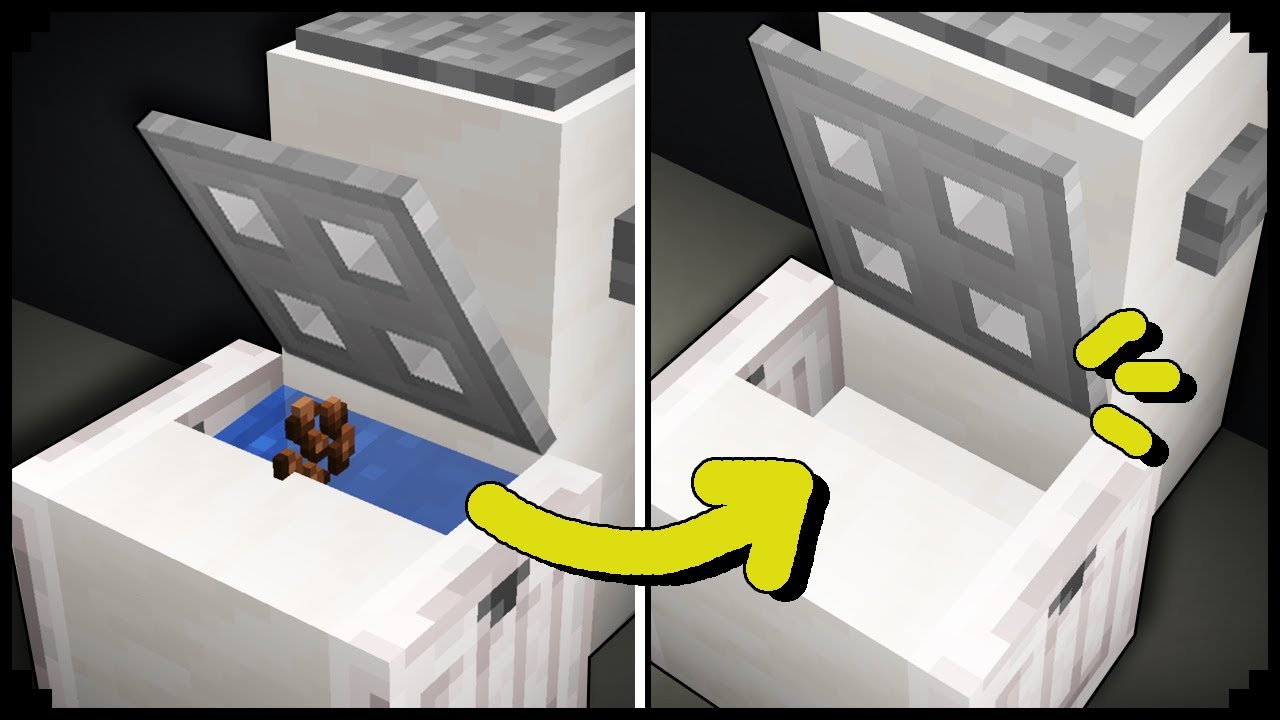 🦊How to build a 100% WORKING toilet in Minecraft - YouTube