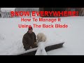 Using a Back Blade to Plow Snow at Kettle Haven Ranch Homestead