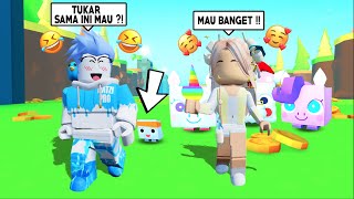 PRANK !! AKU KERJAIN YOUTUBER @aulxya TUKAR HUGE DENGAN PET INI - Roblox Pet Simulator X