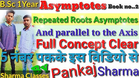 Asymptotes repeated root||Parallel to the axis ||By Sharma classes||Pankaj Sharma