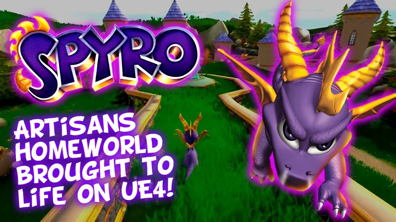 What A Spyro Remake Could Look Like! [Fan Made] Artisans Homeworld On Unreal Engine 4!