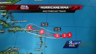 Check the latest track for Hurricane Irma