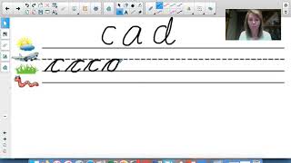 Cursive Lesson 9: Letters c, a, and d